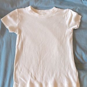 White ripped t shirt light weight really nice feel